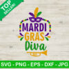 Mardi gras diva SVG, Mardi gras SVG, Diva SVG