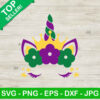 Mardi gras unicorn face SVG, Unicorn face SVG, Mardi gras SVG