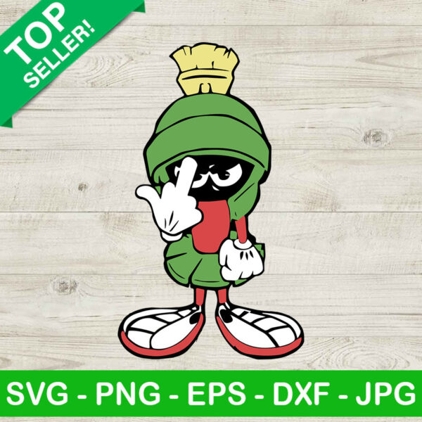 Marvin the Martian SVG, Marvin Martian middle finger SVG, Cartoon SVG