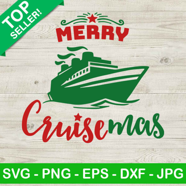 Merry Cruisemas SVG, Christmas Cruise SVG, Cruise SVG