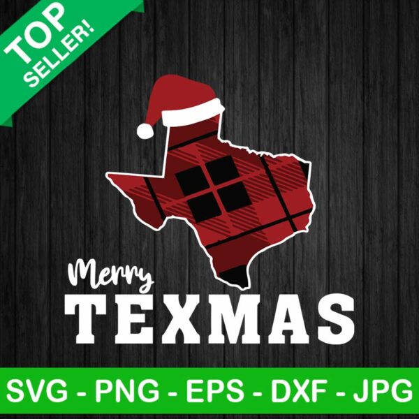 Merry Texmas SVG, Texas Christmas, Texas Merry Christmas Plaid SVG
