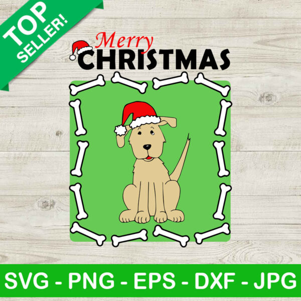 Merry christmas dog santa hat SVG, Dog christmas SVG, Santa hat SVG