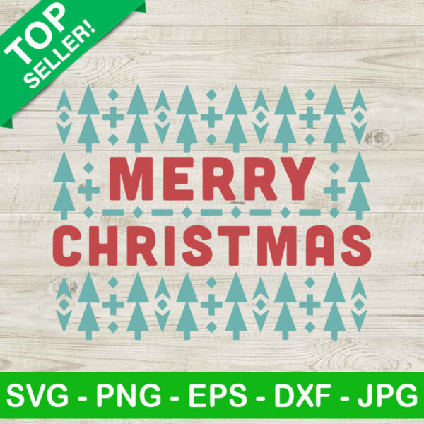 Merry christmas native ugly sweater SVG, Ugly christmas sweater SVG, Merry christmas SVG