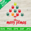 Merry fitmas SVG, Fitness funny SVG, Christmas tree SVG