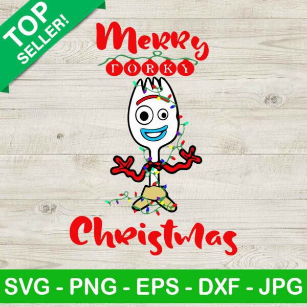 Merry forky christmas SVG, Forky toy story SVG, Christmas SVG