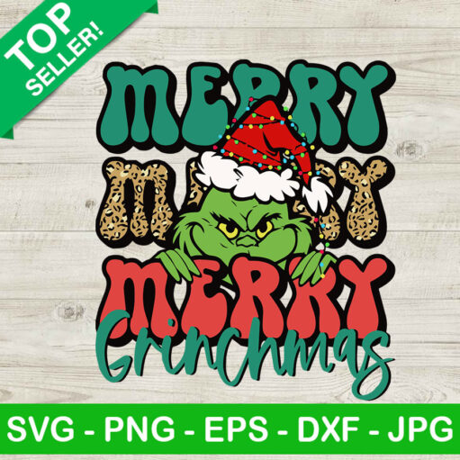 Merry merry grinchmas SVG