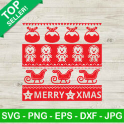 Merry xmas ugly sweater SVG, Ugly christmas sweater SVG, Christmas quote SVG