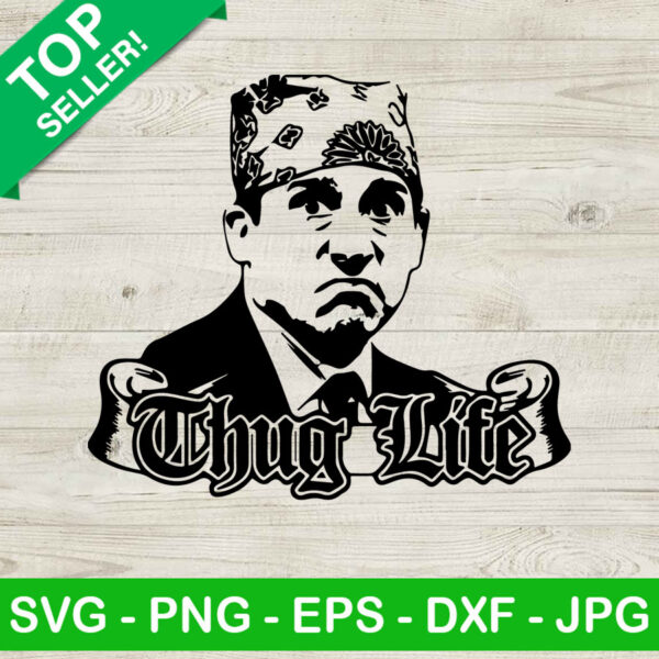 Michael Scott The Office Thug Life SVG, Michael Scott SVG, The Office SVG