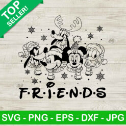 Mickey friends christmas SVG, Mickey mouse and friends christmas head SVG, Disney santa hat SVG