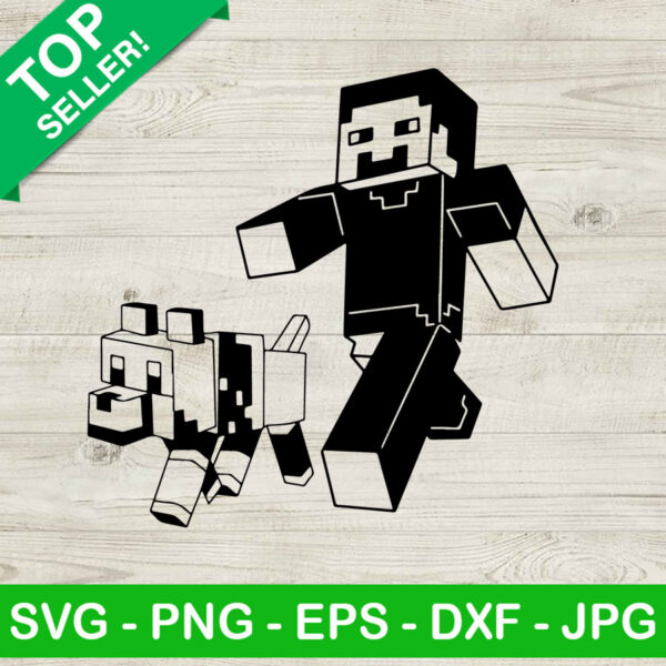 Minecraft SVG, Minecraft Dog SVG, Minecraft Halloween SVG