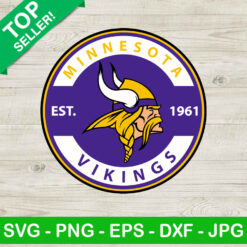 Minesota vikings est 1961 SVG, Vikings SVG, Vikings football team SVG
