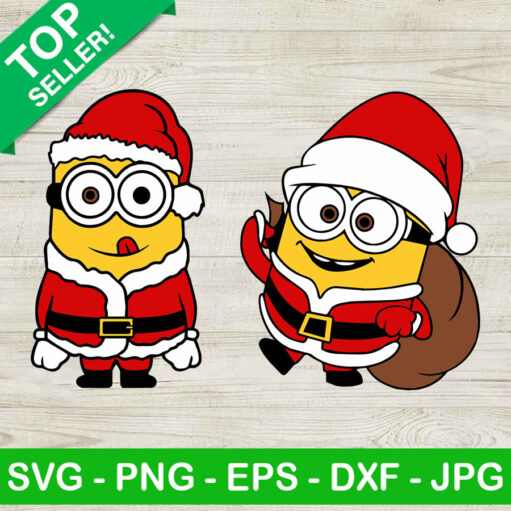 Minion santa claus SVG