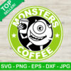 Monster starbucks coffee SVG, Mike wazowski SVG, Monster university SVG