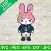 My Melody Wearing Seattle Seahawks Football SVG
