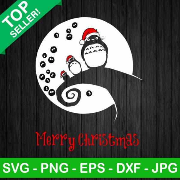 My Neighbor Totoro merry christmas SVG, Totoro anime SVG, Christmas totoro SVG