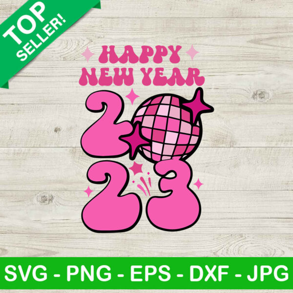 New year eve 2023 disco ball SVG, New year SVG, Disco ball SVG