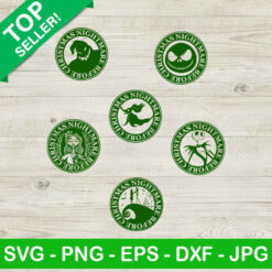 Nightmare before christmas SVG bundle, Nightmare before christmas star buck logo SVG, Halloween coffee SVG