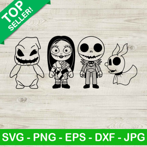 Cart 2 Nightmare Before Christmas Character SVG, Jack Skellington SVG, Oogie Boogie SVG