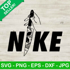 Nike halloween horor SVG, Halloween horror movie SVG, Halloween nike logo SVG