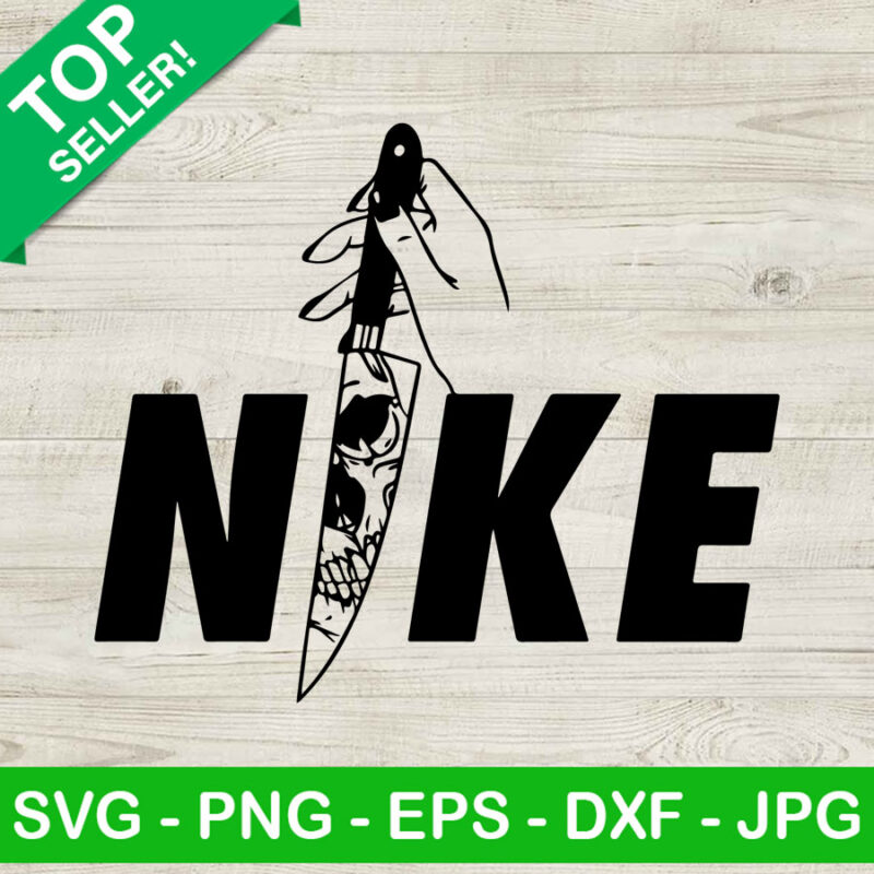 Nike halloween horor SVG, Halloween horror movie SVG, Halloween nike logo SVG