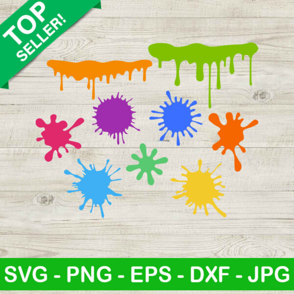 Paint splatter SVG, Paint splats SVG, Splash SVG