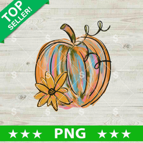 Painted Pumpkin Png