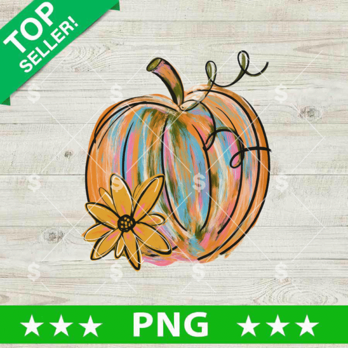 Painted Pumpkin PNG, Halloween Pumpkin Fall PNG, Pumpkin Spice Png