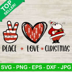 Peace Love Christmas Santa SVG, Santa Claus Christmas SVG, Peace Love Santa Claus SVG