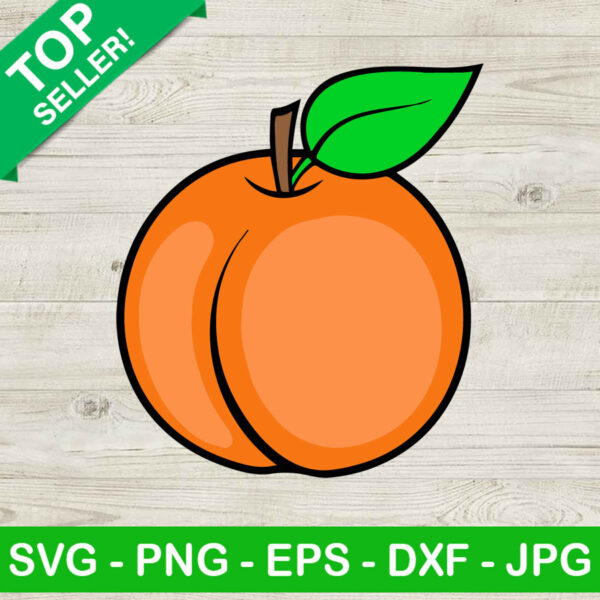 Peach SVG, Peach Fruit SVG, Peach Butt SVG