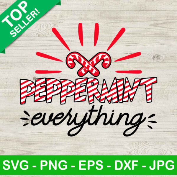 Peppermint everything SVG, Candy Peppermint SVG, Winter christmas SVG