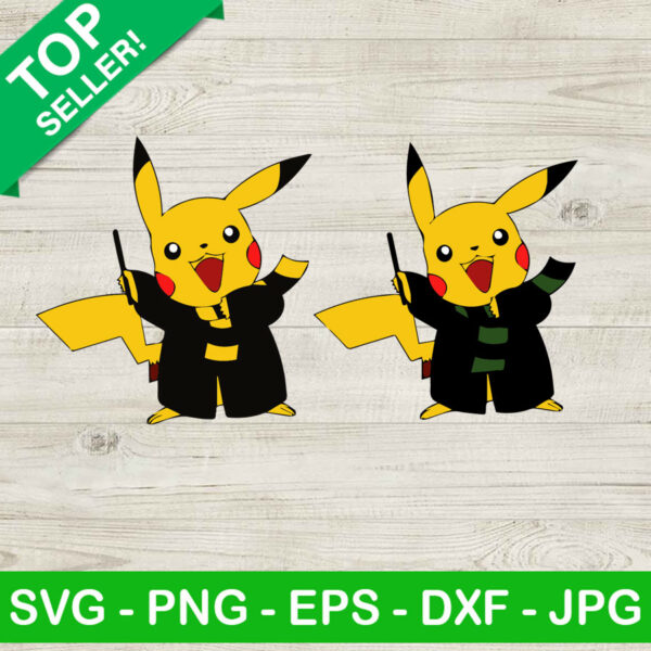 Pikachu harry potter SVG, Pokemon SVG, Pikachu mix harry potter SVG
