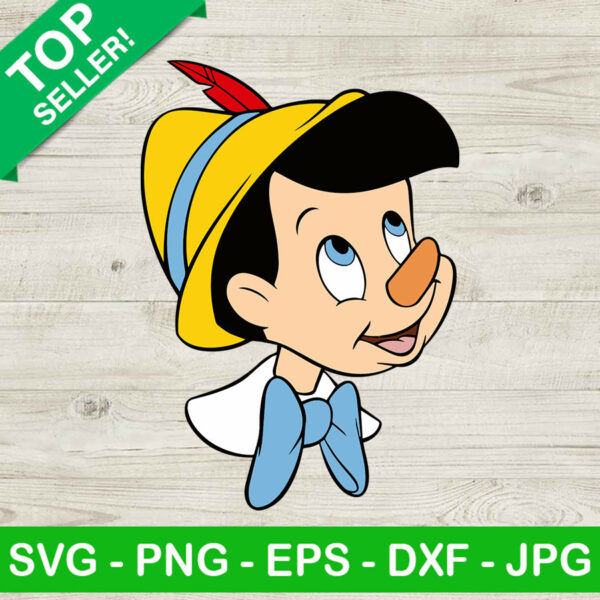 Pinocchio SVG, Pinocchio face SVG, Disneyland ear pinocchio SVG