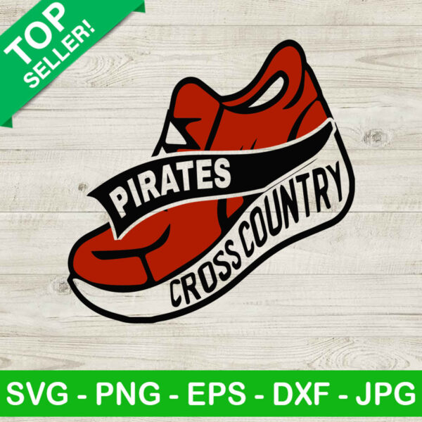 Pirates Cross Couintry SVG, Cross Country SVG, Pirates Shoe SVG