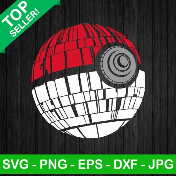 Pokeball death star SVG, Pokemon SVG, Pokeball SVG