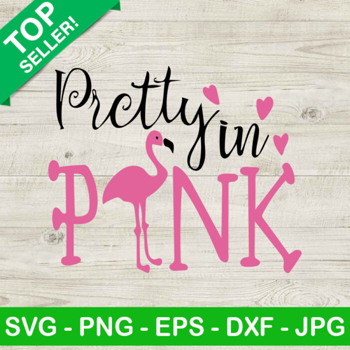 Pretty in pink flamingo SVG, Pretty flamingo SVG, Pink flamingo SVG