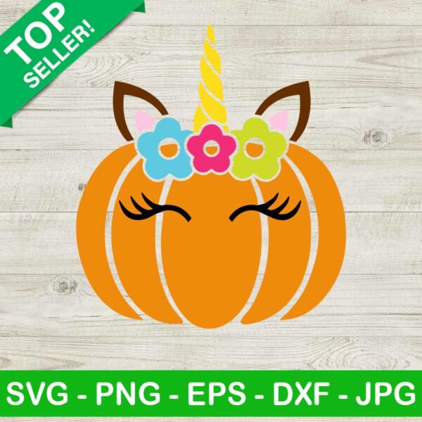 Pumpkin Unicorn SVG, Pumpkin face SVG, Unicorn Halloween SVG