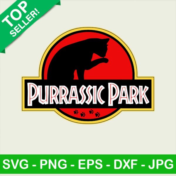 Purrassic Park PNG, Black Cat Sublimation transfer PNG, Cat Transfer PNG