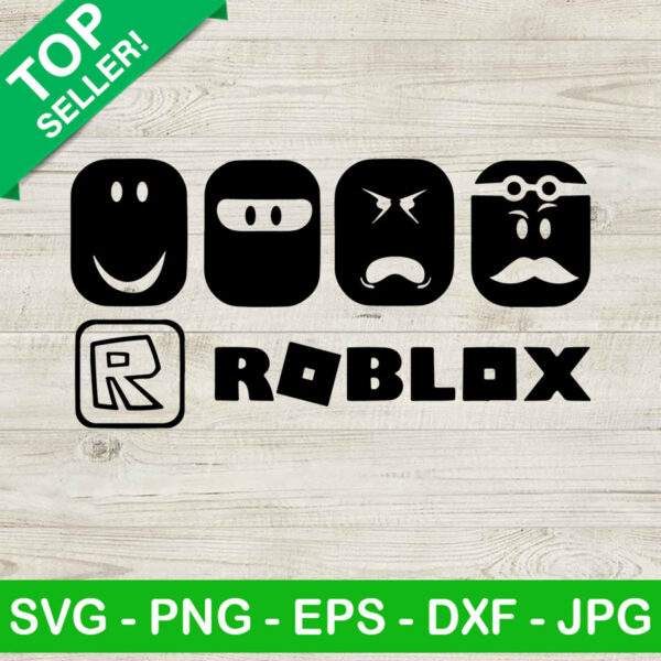 Roblox Character SVG, Roblox Face SVG, Game Roblox SVG