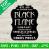 Sanderson Sister Black Flame SVG, Black Flame Candle SVG, Sanderson Sisters Witches Halloween SVG