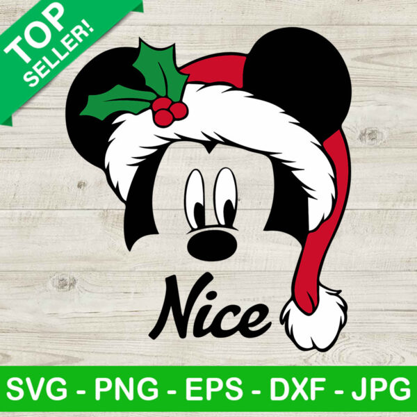 Santa Claus Mickey SVG, Christmas Mickey SVG, Mickey Mouse SVG