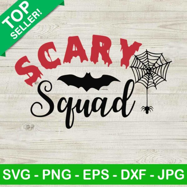 Scary Squad Halloween SVG, Scary Halloween SVG, Halloween Squad SVG