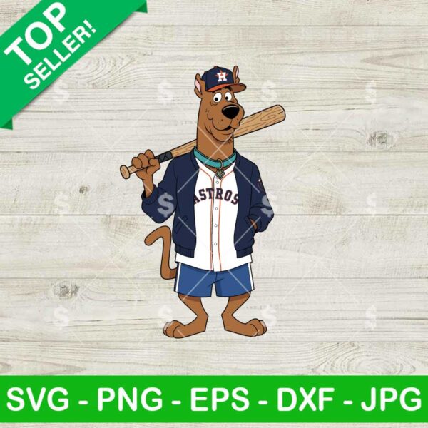 Scooby Doo Houston Astros Baseball SVG