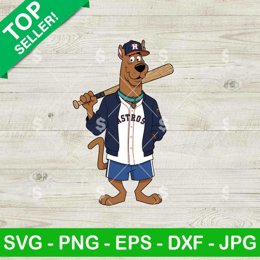 Scooby Doo Houston Astros Baseball SVG