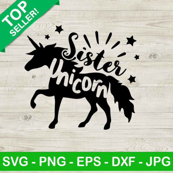 Sister Unicorn SVG, Sister SVG, Unicorn SVG