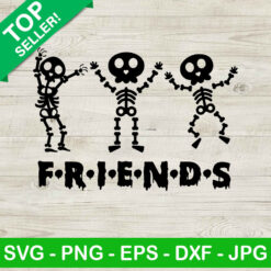 Skeleton dancing friends SVG, Dancing skeleton SVG, Halloween Friends SVG