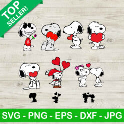 Snoopy Valentines SVG, Snoopy Bundle SVG, Happy Valentine SVG