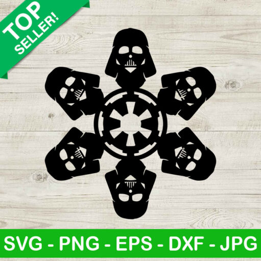 Snow flake darth vader SVG