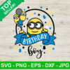 Minion Birthday Boy SVG, Minion Family Birthday SVG, Cartoon SVG