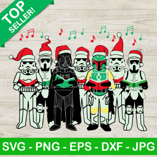 Star wars christmas music SVG