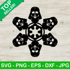 Star wars darth vader snowflake SVG, Darth Vader SVG, Star Wars Christmas SVG